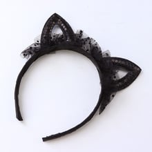 New Cat Ears Lace Hairbands For Girl Headwear Children Birthday Party Gift Sexy Hair Band Ornament Headband Hair Accessories 2024 - buy cheap