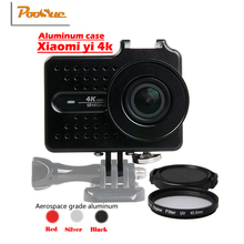 For xiaomi Yi 2 4k Action Camera Frame Aluminum metal Protective Housing Case +Lens Cap +UV Filter for xiaoyi 2 II 4K 2024 - buy cheap