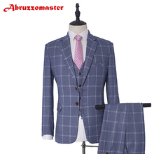 12 estilo do noivo smoking 6 cor padrinho terno feito sob encomenda homem terno 2020 terno de casamento xadrez terno blazer (jaqueta + calças + colete) 2024 - compre barato