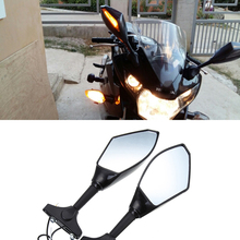 evomosa Motorcycle Rearview Mirrors LED Turn Signals Lights for Hyosung GT125R GT250R GT650R Kawasaki Z750S Ninja 250R 650R 2024 - buy cheap