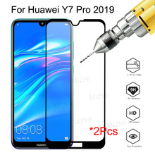 Vidro temperado para celulares huawei y7, capa para huawei y7 prime 2019 2019 DUB-LX1 DUB-LX2 DUB-LX3 y72019 2 peças vidro de segurança 7y pro 2024 - compre barato