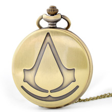Antique Vintage Retro Pocket Watches Pendant Necklace Chain Women Mens Gifts 2024 - buy cheap