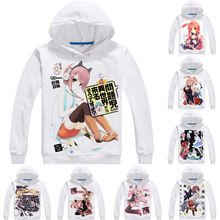 Sudadera con capucha de conejo oscuro para hombre y mujer, suéter de Anime de manga larga con estampado 3D de "A Dark Rabbit Has Seven Lives", ropa para Cosplay de Kurousagi y Usagi 2024 - compra barato