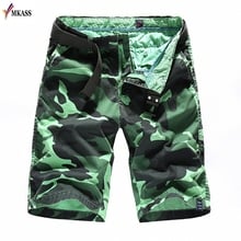 Men's Summer Cargo Shorts Brand Fashion Camouflage Military Trunks French Terry Cotton Casual Hip Hop Male Cool Short Homme 2024 - buy cheap