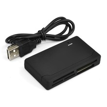 All in One Memory Card Reader USD Cable Black Support USB V2.0 full speed USB External SD SDHC Mini Micro M2 MMC XD CF Read 2024 - buy cheap