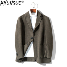AYUNSUE Spring Autumn Wool Coat Men Short Double-sided Male Jacket 2020 Korean Mens Coats and Jackets Casaco Masculino KJ1920 2024 - buy cheap
