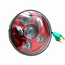 5.75" 45W Motorcycle Projector LED Light Bulb Headlight for Harley motorcycle Sportster Dyna Softail Red 2024 - buy cheap