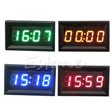 Nice Hot Sale Car Motorcycle Accessory 12V/24V Dashboard LED Display Digital Clock 2024 - buy cheap