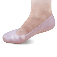 Новые 2 шт многоразовые гелевые носки наборы увлажняющий отбеливающий Отшелушивающий гладкая красота дышащий силиконовый разделитель для пальцев ног/Уход за ступнями Носки Массаж 2024 - купить недорого