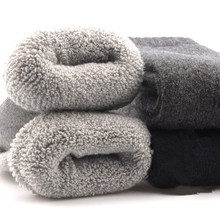 Calcetines térmicos de lana auténtica para niños y niñas, medias gruesas suaves y cálidas, antideslizantes, de 0 a 7 años, 4 par/lote 2024 - compra barato