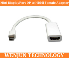 Mini cabo dp para hdmi, adaptador fêmea para macbook, cabo de áudio e vídeo, frete grátis 2024 - compre barato