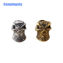 CAMPINGSKY Skull beads For Paracord Knife Lanyards,keychain Ring Buckle outdoor paracord accessories Pendant Skull beads Camping 2024 - buy cheap