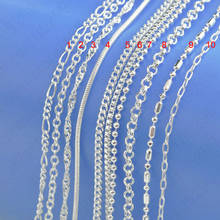 Top Quality 1PC 22 Inches Fine Real Pure 925 Sterling Silver Jewelry Necklace Chains With Lobster Clasps 2024 - buy cheap