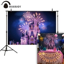 Allenjoy фото фон замок Фейерверк Звезды Дети мечта праздник индивидуальные фоны фотостудия фотосессия 2024 - купить недорого