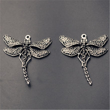 3pcs Antique Silver Color Charm Dragonfly Flying Alloy Pendant For Necklace Key Chain DIY Popular Jewellery Jewelry Findings 2024 - buy cheap