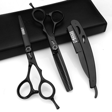 Genuine professional barbershop haircut Scissors 5.5 inch 6 inch 7 inch japanese hairdresser cutting shears thinning cliper 2024 - buy cheap