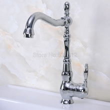 Grifo de baño cromado pulido, grifo mezclador de agua caliente y fría, grifo montado en la cubierta del cuarto de baño tnf929 2024 - compra barato