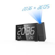 Digital FM Radio Dual Alarm Volume Snooze Time Humidity Temperature DisPlay Desk Projector Digital Clock Projection Alarm Clock 2024 - buy cheap