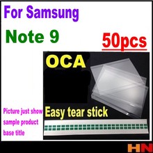 50pcs wholesale For Samsung Galaxy Note 9 OCA Film Optical Clear Adhesive Glue Sticker LCD OCA Laminator 2024 - buy cheap