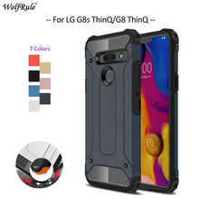 Para funda de teléfono LG G8 funda ThinQ protector de TPU y PC armadura protectora parte trasera del teléfono dura funda para LG G8 funda delgada de 6,1 pulgadas 2024 - compra barato