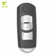 KEYECU Новый Умный сменный дистанционный чехол для ключей Fob 3 кнопки для Mazda 3 5 6 CX-7 CX-9 2024 - купить недорого