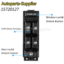 Interruptor mestre para janela elétrica, novo, 15062650, acessório para veículos chevrolet taenvolvente 15720127-2000 2024 - compre barato