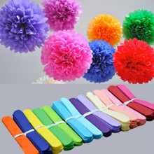 Holiday Supplies 10" (25cm) Fluffy Tissue Paper Pom Poms Hanging Rose Flower Balls Garlands Wedding Baby Shower Party Decoration 2024 - buy cheap