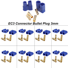 5 Pairs EC3 Male Female EC3 3mm Type Battery Connector Gold Battery Connector Bullet Plug PTCT Battery Terminal Connector 2024 - buy cheap