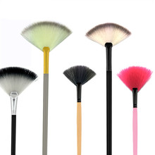 1pc Makeup Brush Soft Fan Single Makeup Brush Blending Contour Cheek Blusher Powder Sector Brush Foundation Brush 2024 - buy cheap