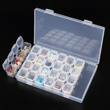28/12 / 8 Slots Diamond Embroidery Painting accessories boxes Case Cross Stitch Tool Plastic Storage Box Rhinestone Hold KBL 2024 - buy cheap