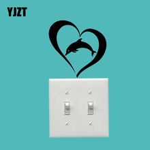 YJZT-pendientes de delfín para decoración de la habitación del hogar, Delfín, etas de animales, cuello redondo, de pared, corazón de amor, 17SS0216 2024 - compra barato