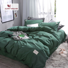 Slow dream-conjunto de cama de luxo com 4 peças, lençol e fronhas, jogo de cama, casal, queen e nórdico 2024 - compre barato
