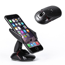 1pc  360 Degrees Rotating Mouse Shape Mobile Phone Holder Stand Universal Folding Windshield Car Mount Holder 2024 - купить недорого