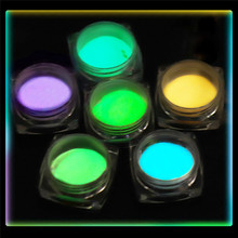 6 Colors Neon Phosphor Powder Nail Glitter Powder Dust Luminous Pigment Fluorescent Powder Nail Glitters Glow in the Dark 2024 - buy cheap