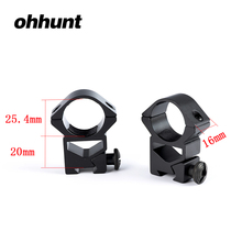 ohhunt 25.4mm 1" 2PCs High Profile Airgun Dovetail Rings Quick Release Nuts Rifle Scope Mount Rings Hunting Accessories 2024 - buy cheap