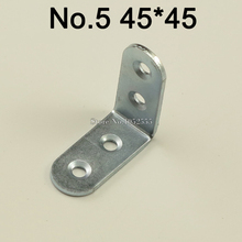 Wholesale 50pcs/lot 45*45*19mm Thicker angle bracket L shape galvanized finish frame board support K211 2024 - buy cheap