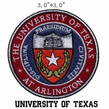 Adesivo de selo da faculdade de texas, adesivo de 3 "de largura e suporte", remendos para escolas/alta pressão/grande calor 2024 - compre barato