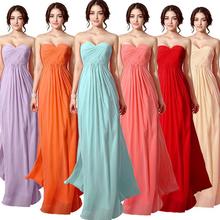 Real Photo Elegant Pleat Cheap Long Prom Dress 2018 new Chiffon Sweetheart Party Dress Sexy vestidos longo Evening Gowns 2024 - buy cheap