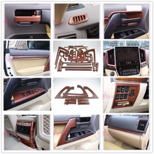 Interior Wooden Color Holder Handle AC Outlet Trim Panel LC 200 2016 2017 Car Styling For Toyota Land Cruiser 200 Accessories 2024 - buy cheap