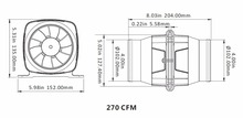 DC fan 12V 4inch used for room car , Yacht kitchen fan, exhaust fan 2024 - buy cheap