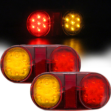 2PCS 14 LED Car Truck Trailer Boat Caravan Rear Tail Light Brake Lamp Taillight Red Yellow Stop Lamp Taillight 2024 - buy cheap