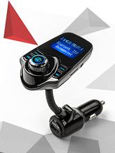 Автомобиль Bluetooth Руки Бесплатная доставка MP3 Плеер, FM передатчик, автомобильный Беспроводной MP3 автомобиля Зарядное устройство T10 2024 - купить недорого