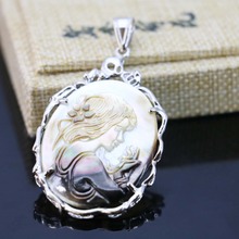 New Hot sale 34*46mm Abalone seashells pendant Women crafts high-quality Accessories jewelry making design diy 2024 - buy cheap