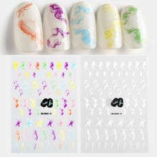 3D рельефные наклейки на ногти цветок, Водные Наклейки, DIY Маникюрный слайдер, декоративные наклейки для дизайна ногтей 2024 - купить недорого