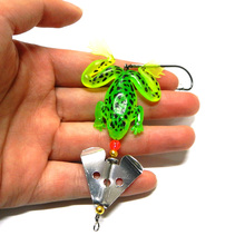 New 4PCS Fishing Soft Lures Faux Frog 4 colors Crankbaits Lure Baits Hook Artificial Swimbait Wobblers Fishing Bait 2024 - buy cheap