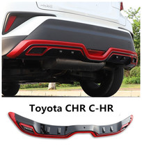 Protector de parachoques trasero para coche, accesorio de alta calidad para Toyota CHR C-HR, 2017, 2018, 2019 2024 - compra barato