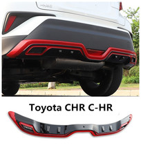 Difusor de para-choque traseiro para toyota chr 2017 2018, acessório de modificação 2024 - compre barato