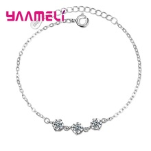 Pulseras elegantes para mujer, estilo Simple, forma cuadrada, corte de princesa, Circonia cúbica, cristal austriaco, joyería para fiesta de boda, 925 2024 - compra barato