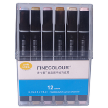 Finecolour EF102 Skin Color Sketch Markers Double Headed Soft Brush Professional Draw Art Markers 2024 - buy cheap