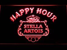 616 Stella Artois Beer Happy Hour Bar LED Neon Sign with On/Off Switch 20+ Colors 5 Sizes to choose 2024 - buy cheap